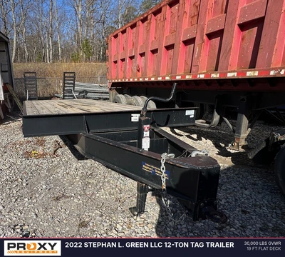 Used 2022 STEPHAN L. GREEN LLC 12-TON TAG TRAILER Flatbed Trailers New Jersey US | Proxy Equipment #1377930