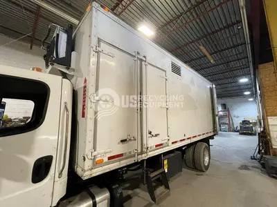 USED SHRED-TECH 25GT SHREDDER WITH CART TIPPER