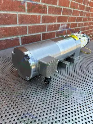 USED WAUKESHA CHERRY BURRELL 015 ROTARY LOBE PUMP W/ STAINLESS 1/2 HP MOTOR 3PH