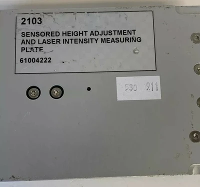 Sensored high adjustment laser intensity measuring Plate 61004222 Fast Shipping!