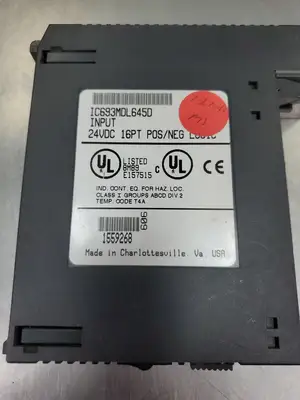 USED GE Fanuc IC693MDL645D INPUT MODULE, 24VDC, 16PT, POS/NEG LOGIC