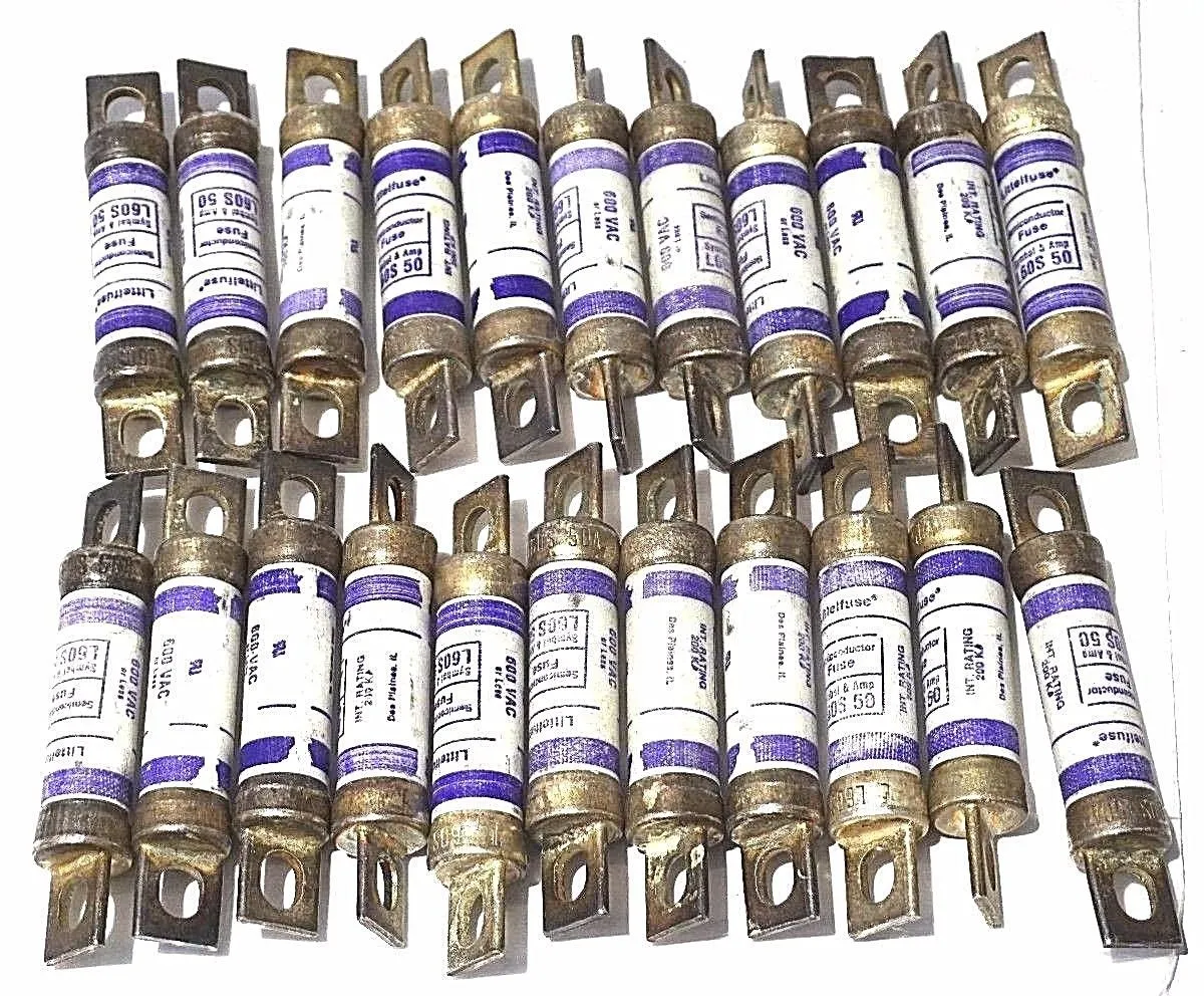 22 NEW LITTELFUSE L60S 50 SEMICONDUCTOR BLADE FUSES L60S50