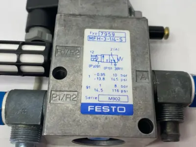 Used Festo Air Solenoid Valve, 3/2-way, closed, monostable 7959 Solenoid Valves Michigan US | Maverick Industrial Sales #1398243