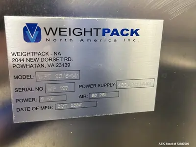 Used WEIGHTPACK WFT-20-8-1 Liquid Fillers Illinois US | Aaron Equipment #1304419