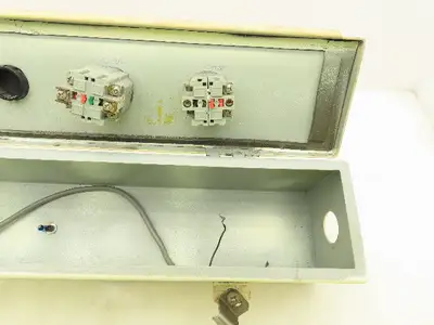 Hoffman F-44T24HC Hinged Cover Wiring Trough Electrical Box Gutter 24x4x4"