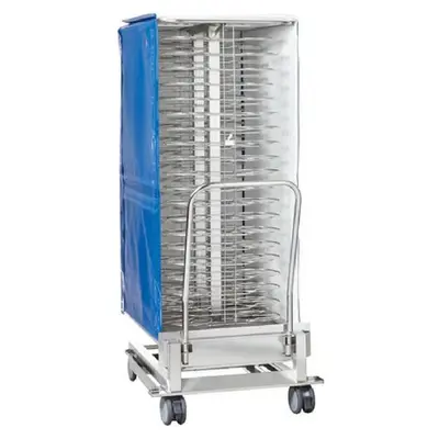 RATIONAL -  MOBILE PLATE RACKS - HOLDS 84 PLATES -  C/W COVERS - 4 AVAILABLE