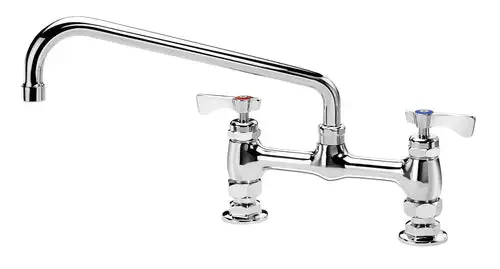 Krowne 15-810L Deck Mount Faucet - 10" Swing Spout, 8" Centers