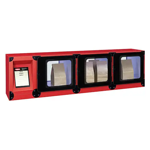 Hatco F2G-3-A 3 Compartment Countertop Heated Food Locker - 61"W x 14 5/8"D x 16 7/8"H, 120v
