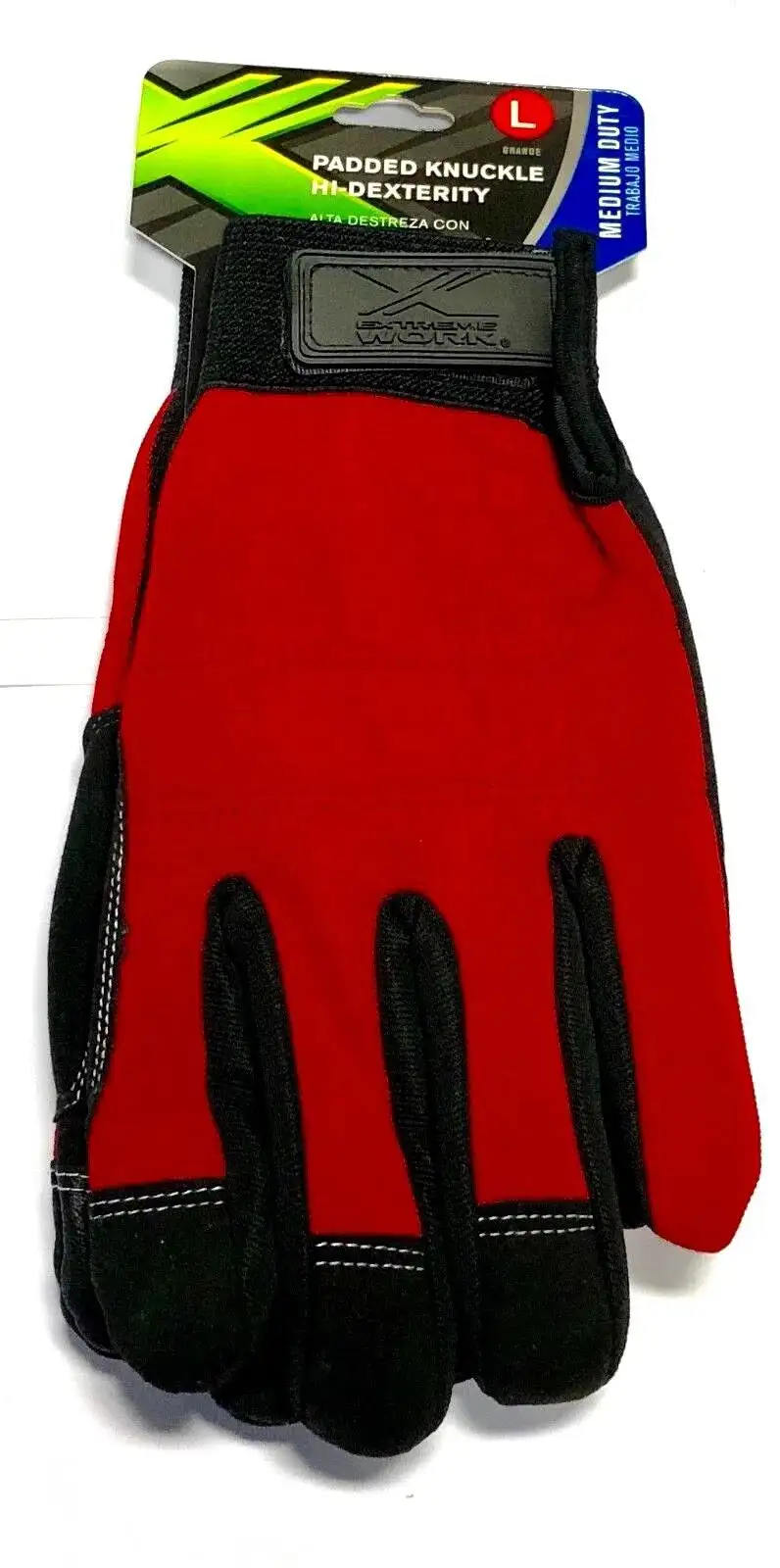 West Chester Padded Knuckle Work Glove Hi-Dexterity Touch Screen Large