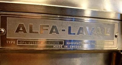 Alfa-Laval MRPX 413 SGV-34 clarifier centrifuge, 316SS.