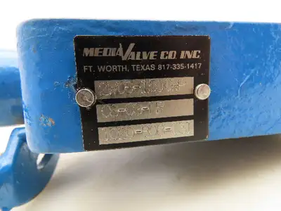 Media Valve Co. WCB-1500WP CS-CS-NR Butterfly Valve 2-3/8" 10" Lock Down Handle