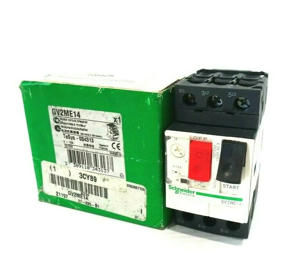NEW SCHNEIDER ELECTRIC GV2ME14 CIRCUIT BREAKER 6-10A