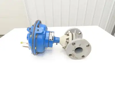 Asahi Diaphragm Pinch Valve 2" Flanged CPVC w/Century Pneumatic Actuator