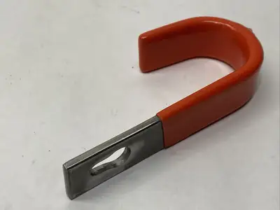 1730A91 | Nonmarring Hooks Orange Vinyl Coated 100lbs Capacity LOT OF 4 - Open box