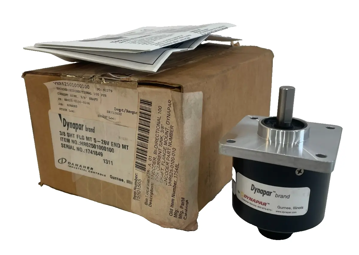 NEW DYNAPAR HR62501000100 3/8 SHT FLG MT 5-26V END MT
