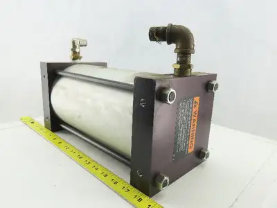 Schrader Bellows 1065447 6" Bore 10" Stroke Pneumatic to Hydraulic 250 PSI