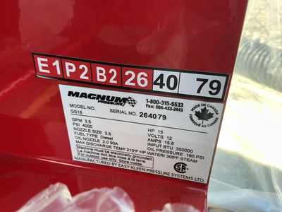 Used MAGNUM 4000 SERIES GOLD Pressure Washers Michigan US | Miedema Asset Management Group #1577923