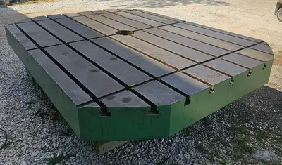 USED CINCINNATI-GILBERT 96" ROTARY AIR-LIFT TABLE