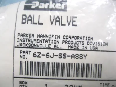 NEW Parker 6Z-6J-SS-ASSY