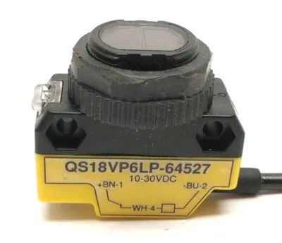 QS18VP6LP-64527, 64527 | Banner QS18VP6LP-64527 Retroreflective Sensor 10-30VDC 4" 4-Pin PGTL Molex 64527 - Used