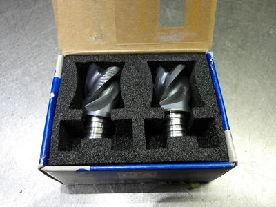 Iscar T12 3/4" 4 Flute Carbide Endmill Head QTY2 MM EFS.750E62.4T12 CF 908 (LOC2342)