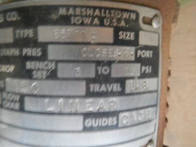 Fisher 1" 150 Class 3 way WCB Control Valve
