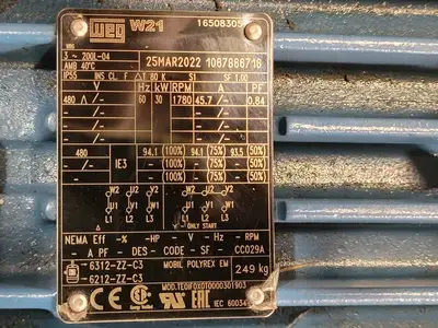 USED 2022 WEG GR139-Y30-4P-22-M1-ZPIE