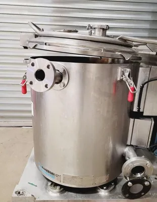 (2) Rousselet Robatel DRC 60 Vx AV 1S man vertical peeler centrifuges, 316L SS.