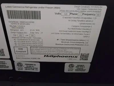 NEW 2014 HILLPHOENIX HVI3305RE