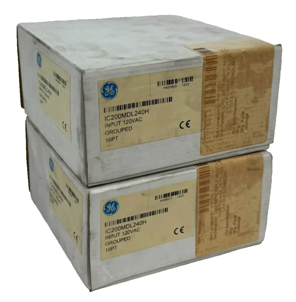 LOT OF 2 NEW GE FANUC IC200MDL240H GROUPED INPUTS 16PT IC200MDL240