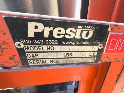 PRESTO EPFT796 Pallet Stacker | ESS Industrial Equipment Sales (9)