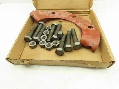 PlumBest 750593-001 Red Rubber Full Face Gasket 8" 150# w/Bolts & Nuts Lot of 3