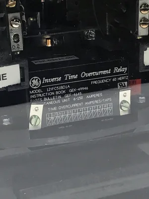 GE Hitachi 12IFC51BD1A Inverse Time Overcurrent Relay 60 Hertz 6-150 Amperes