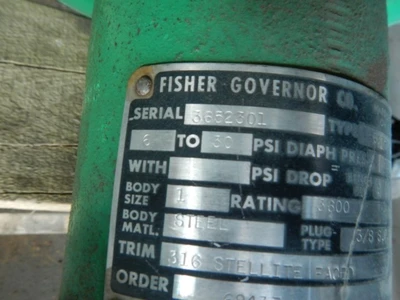Fisher 1" 3600 Class, WCB Steel Threaded Control Valve