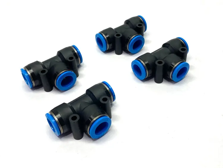 New | in-Stock Festo Push-In T-Connector for 12mm OD Tubing LOT OF 4 Parts (Hydraulics and Pneumatics) Michigan US | Maverick Industrial Sales #1391148