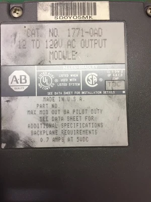 USED Allen-Bradley Does Not Apply