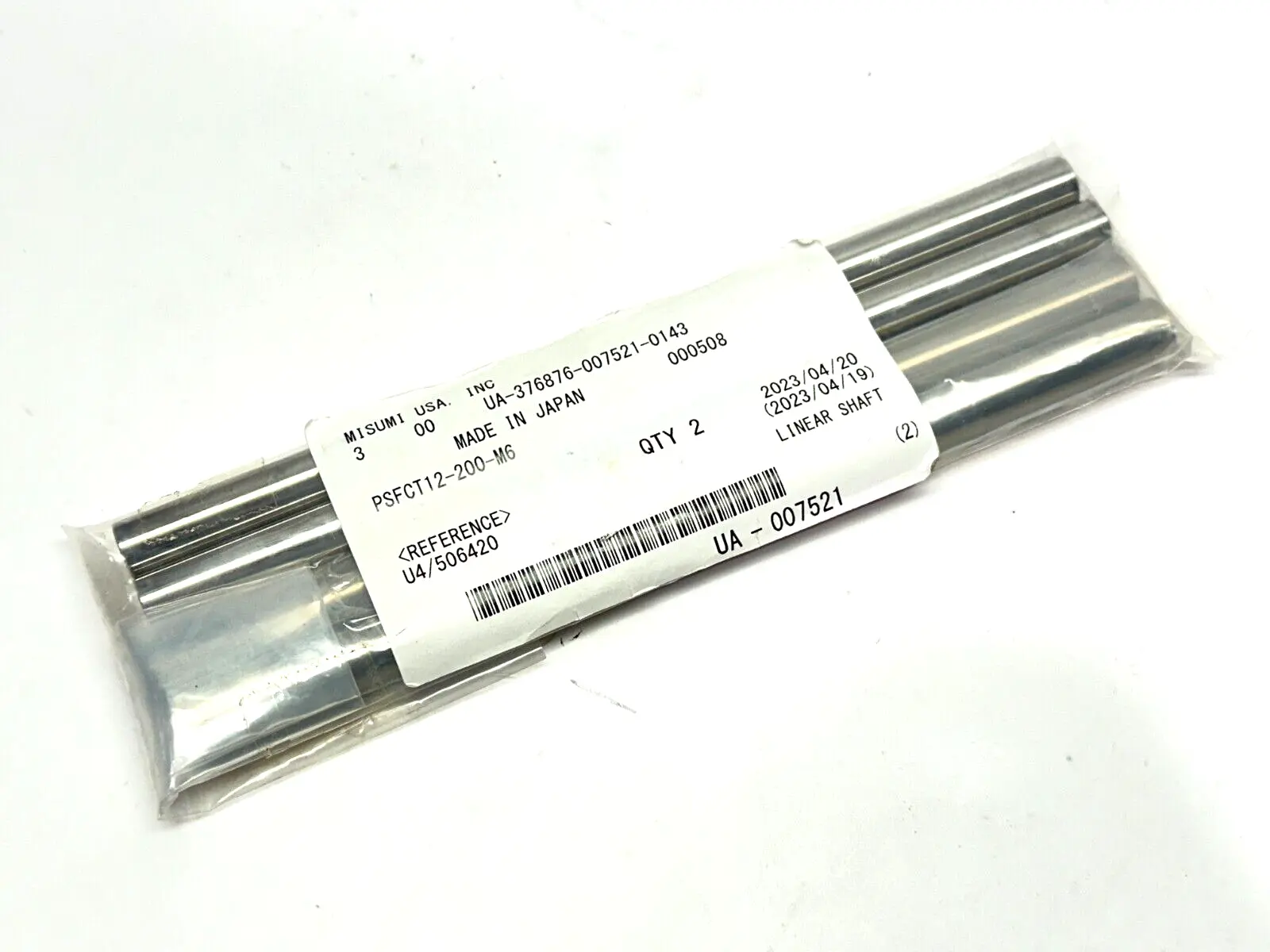 PSFCT12-200-M6 | Misumi  Linear Rotary Shaft 12mm Dia 200mm L QTY 4 - New