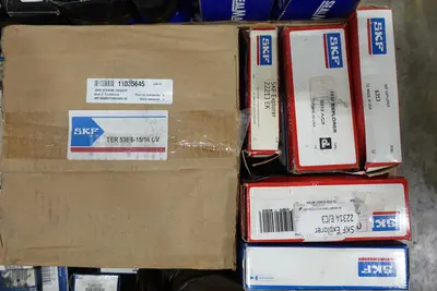 PALLET OF ASSORTED BEARINGS AND BEARING ACCESSORIES, LINERS, ADAPTERS, ROLLER, INSERT, HOUSED UNITS
