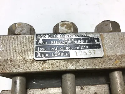 Inferno RA-12AANDDBADA Reflex Liquid Level Gauge Valve 1550/2320 PSI @ 600/100°F