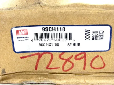 NEW TB WOODS 9SCH118 COUPLING HUB SPACER 9SC-HX1 1/8