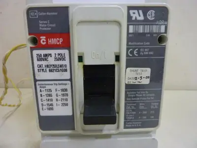 USED CUTLER HAMMER HM2P250L5WS10
