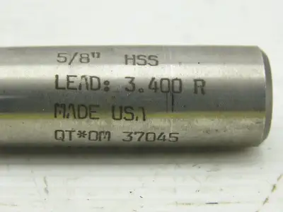 5/8" HSS 4 Flute Ballnose End Mill 5/8" Shank 3-3/4" OAL