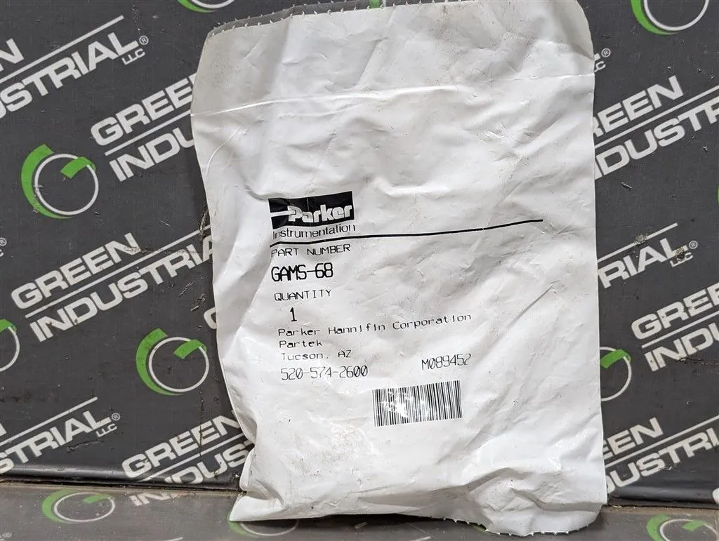 Parker GAMS-68 3/8" to 1/2" Male Straight Adapter Compression Fitting New