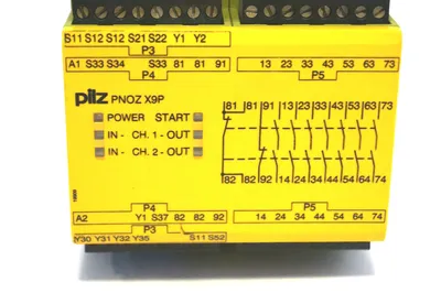 USED PILZ PNOZ-X9P SAFETY RELAY 24VAC PNOZX9P