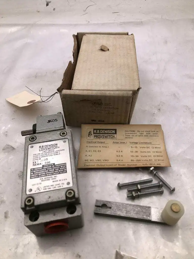 R.B. Denison LOXSWITCH EX2JK05 Limit Switch NEMA 600 -NIB
