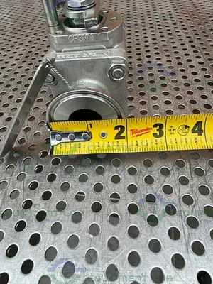 USED SVF -F. C. I. SB76666ATTR BALL VALVE 1500 PSI W/ 1" SANITARY FITTING