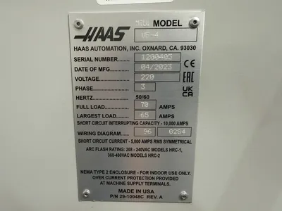 2023 HAAS VF-4 Vertical Machining Centers | Hindley Machine Tool Sales, LLC (28)