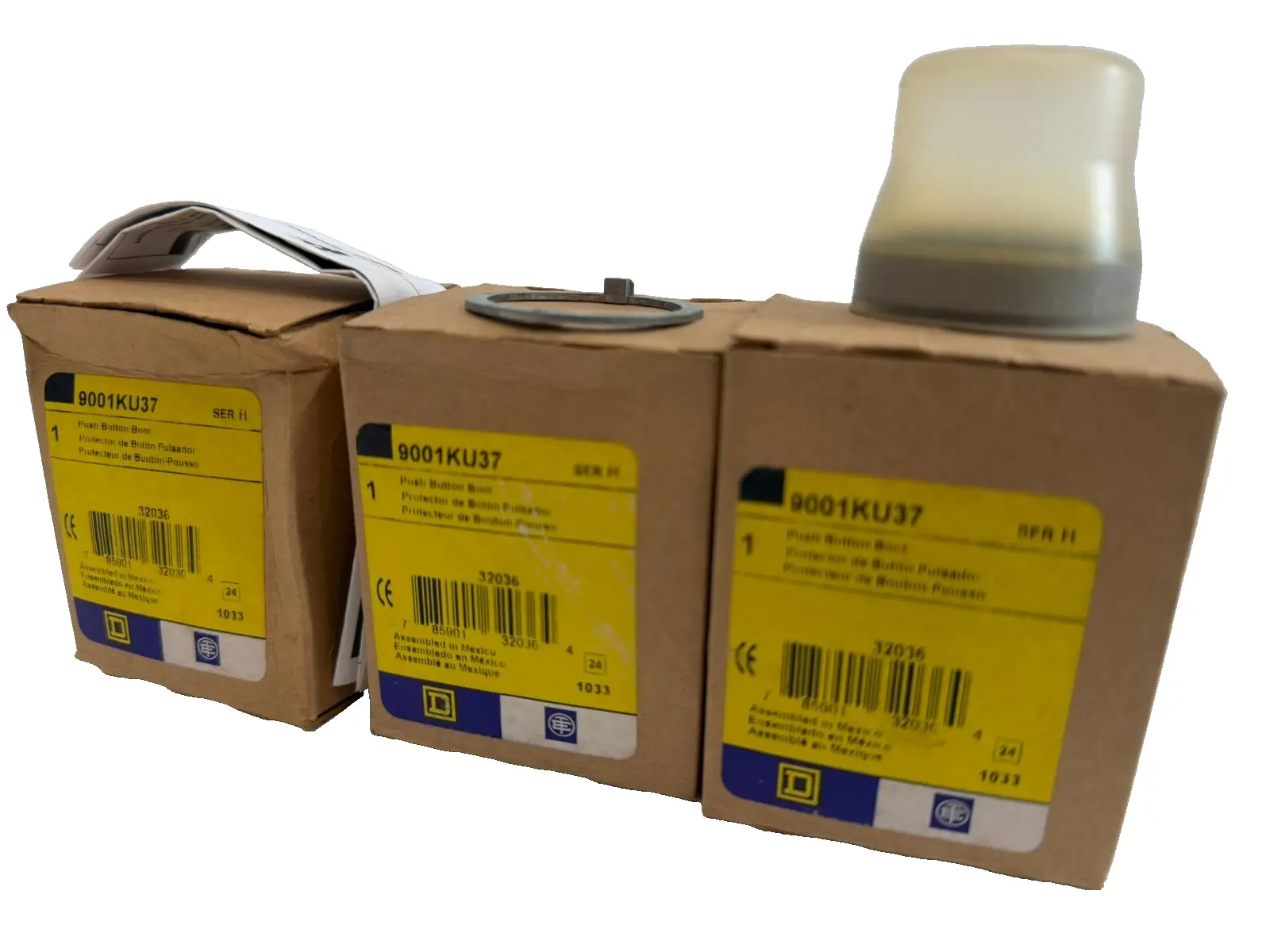 NEW LOT OF 3 SQUARE D 9001KU37 PUSH BUTTON