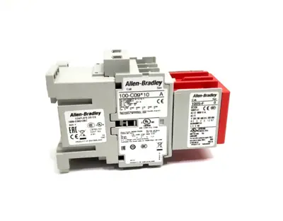 100S-C09D14BC | Allen Bradley  Ser. A Safety Contactor 9A 120VAC - Used