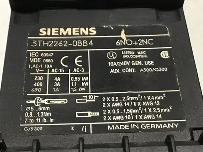USED SIEMENS 3TH2271-0BB4